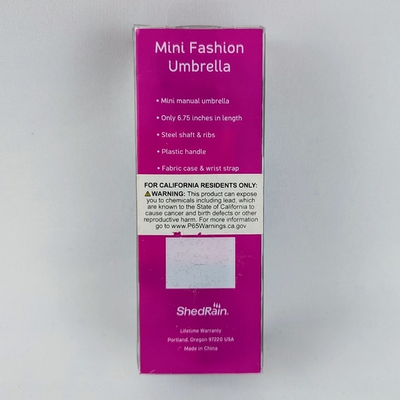 ShedRain Mini Manual Fold Umbrella Cats Dogs Print Lightweight Black White NWT - Picture 9 of 12